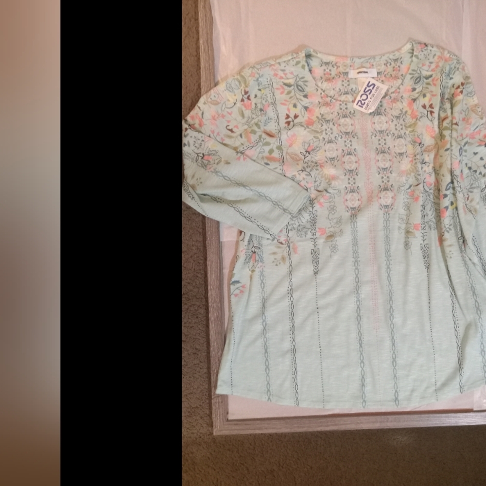 Womens 3/4 sleeves top